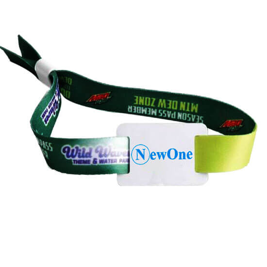 Pu Leather RFID Fabric Wristband with NTAG213