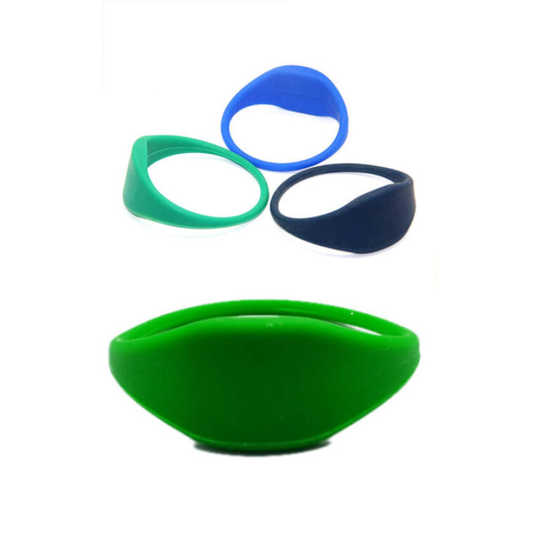 RFID Oblate Face Silicone Wristband With TK4100